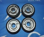 Lot Of Albion 4" X 2" AJ-0420219 Rigid Caster Wheels. Fixed Price $49.99.