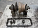 Vintage Industrial Line Shaft Hangers Flat Belt Counter Pulley Blacksmith Tool. Fixed Price $399.99.