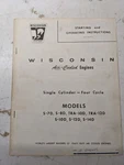 Wisconsin Engines Cyl Cycle S-7D S-8D TRA-10DD TRA-12D S-10D S-12D S-14D. Fixed Price $24.75.