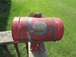 Wisconsin Akn Engine * Gas Fuel Tank, Mount & Straps 10" X 5-3/4" Free Ship. Fixed Price $62.50.