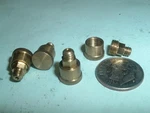 (4) Mini Model Hit & Miss Gas Engine Or Steam Brass Grease Cups 8-36 Thd. Fixed Price $39.00.