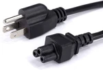3 Prong Power Cord Nema 5-15P To C5 18 Awg Mouse Ears Black, 25 Feet. Fixed Price $22.97.