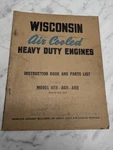 Wisconsin Model Afh Agh Heavy Duty Engines Mm 247 Instruction Manual Parts Book. Fixed Price $10.00.