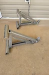 Qual-craft Adjustable Aluminum Ladder Jack Scaffold Brackets Pair. Fixed Price $125.00.