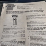 Operating Instructions & Parts Manual Speedaire 5HP 2STAGE Compressor. Fixed Price $20.00.