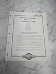 Briggs Stratton 112200 112299 Illustrated Parts List Manual Catalog Book 1987. Fixed Price $11.99.