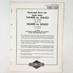Vtg 1973 Briggs & Stratton 144400-144453 145400-145453 Illustrated Parts List. Fixed Price $9.99.