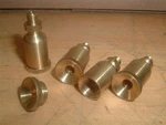 (4) Model Hit & Miss Gas Engine Or Steam Brass Oil Cups Semi Open Top. Fixed Price $39.00.