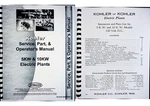 Kohler 5KW 10KW Electric Plant Service Operators Manual Parts Catalog. Fixed Price $29.99.
