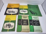 6 Original John Deere Manuals -lot. Fixed Price $19.95.