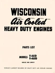Wisconsin V-461D V-460D Air Cooled Engines Parts Manual. Fixed Price $9.04.
