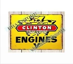 Clinton Engines Metal Tin Sign Garden Outdoor Wall Art. Fixed Price $19.68.