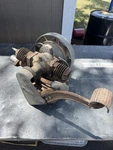 Vintage Maytag Twin Cylinder 72-D Engine Motor Free Turns Over. Fixed Price $229.99.