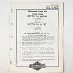 Vintage 1973 Briggs & Stratton 80700-80797 81700-81797 Illustrated Parts List. Fixed Price $9.99.