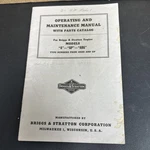 Operating/maint. Manual & Parts Catalog Briggs Stratton Engines ,AP,AR6. Fixed Price $15.00.