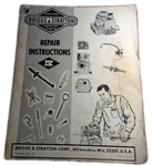 Briggs & Stratton Repair Instructions Manual #4 Form MS-4750-101. Fixed Price $5.99.