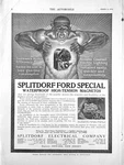1914 Ad Splitdorf Electrical Co Newark Nk Waterproof High-tension Magnetos Fords. Fixed Price $19.95.