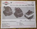 Briggs & Stratton 9B900 95900- 10B900 Engine Operators Owner Maintenance Manual. Fixed Price $6.00.