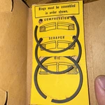 New Clinton Air Cooled Gas Engine Motor Ring Set # 7998 .005 Oversize Nos Part. Fixed Price $31.99.