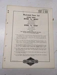 Briggs & Stratton Illustrated Engine Repair Parts List Book Manual 80100 81100. Fixed Price $18.20.