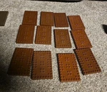 Mega Bloks 12 Brown Base Plates Wood Board Dragons Warriors Fortress Lot. Fixed Price $15.29.