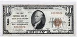 $10 1929 T1 National White River Junction Vermont Vt Beautiful ((better Grade)). Fixed Price $250.00.