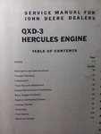 John Deere QXD-3 Hercules Gasoline Engine Major Overhaul Service Repair Manual. Fixed Price $142.99.