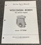 Teledyne Wisconsin Robin EY18W Loose-leaf Service Parts Manual. Fixed Price $22.59.