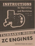 Fairbanks Morse Zc 118 And 208 Engines Instruction Manual. Fixed Price $16.98.