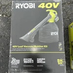 Ryobi 40-VOLT Lithium-ion Cordless Battery Leaf Vacuum/mulcher (tool Only). Fixed Price $140.00.
