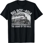 Big Boy 4014 Steam Engine Locomotive Train Vintage Railroad T-shirt. Fixed Price $19.99.