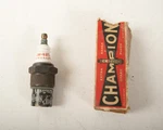 Champion (B9C-7) Spark Plug (JSF6) 6COM-62 W/box Hit Miss Red Print. Fixed Price $7.95.