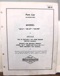 Briggs & Stratton Engine Model 6B-SFB Parts List From Dealer Manual. Fixed Price $11.45.