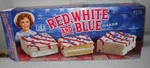 #12106 Little Debbie 2017 Red, White And Blue Cakes Box Only. Fixed Price $59.49.