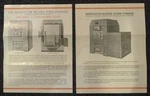 Lot Of Fold-out Ad Brochures Hess Furnace Company Milwaukee 1920'S-1930'S. Fixed Price $10.00.