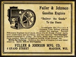 1912 Fuller & Johnson Gas Engines New Metal Sign 24"X30" Usa Steel Xl Size 7 Lb. Fixed Price $144.88.