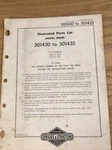 Vtg 1973 Briggs & Stratton 301430-301435 Illustrated Parts List. Fixed Price $10.00.