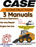 Case SV300 Tier 4 Skid Steer Manual Operators Service Shop Engine Repair Pdf Usb. Fixed Price $27.99.
