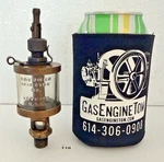 American Injector No 1 Embossed Glass Oiler Hit Miss Old Engine Lubricator Brass. Fixed Price $59.99.