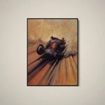 Frederick Gordon Crosby - Kicking Up The Dust Art Print Paper Canvas. Fixed Price $179.00.