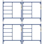 Scaffolding Frame Safertstack 5 Ft. X Steel Mason Blue Powder Coat 4-PACK. Fixed Price $573.42.