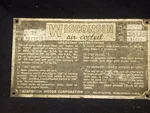 Original Wisconsin Air Cooled Tf 2 Cylinder Engine Aluminum Identification Tag. Fixed Price $19.99.
