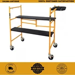 Metaltech 4.1FT Mini Scaffold Adjustable Platform 500LB Jobsite W/ Wheels. Fixed Price $97.99.