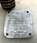 2HP Ihc Famous Vertical Name Plate Hit & Miss Engine GA1577 Ser No KA27837. Fixed Price $124.95.