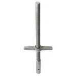 Metaltech M-MBSJS24 Scaffold Leveling Jack,steel,zinc Plated 20TN24. Fixed Price $37.75.