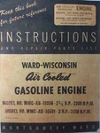 Wisconsin Engine Wmc-ab- Montgomery Ward Tractor Owner, Service & Parts Manual. Fixed Price $61.59.
