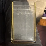 Vintage Exide Clear Glass Battery Jar KXH7 Usa Made Large 6 3/4" X4". Fixed Price $57.75.