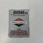 Vintage Briggs & Stratton Sticker Decal 16 Hp 3600 Rpm 656CC. Fixed Price $14.95.