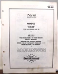Briggs & Stratton Engine Model 6B-HS Parts List From Manual Type 900060 Up. Fixed Price $13.95.