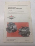 Briggs Operating & Maintenance Instructions 92500 92900 110900 1986 Manual Book. Fixed Price $8.39.